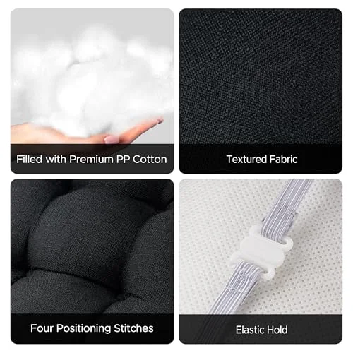 Bar Stool Covers, Black - Rectangle, 9.8×17.7, photo 3