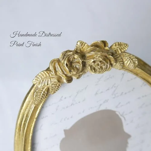 Oval Vintage Picture Frame 4x6, Gold, photo 5