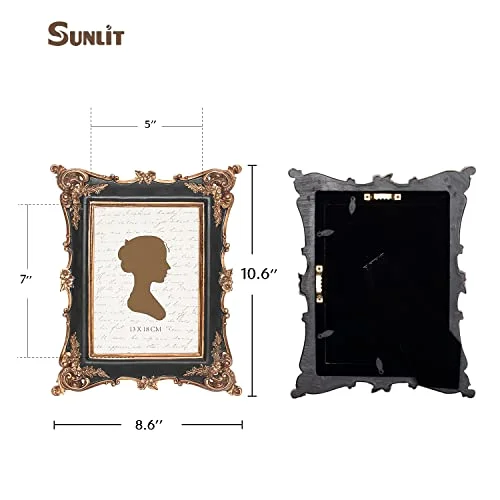 Vintage Picture Frame 5x7, Black, photo 2