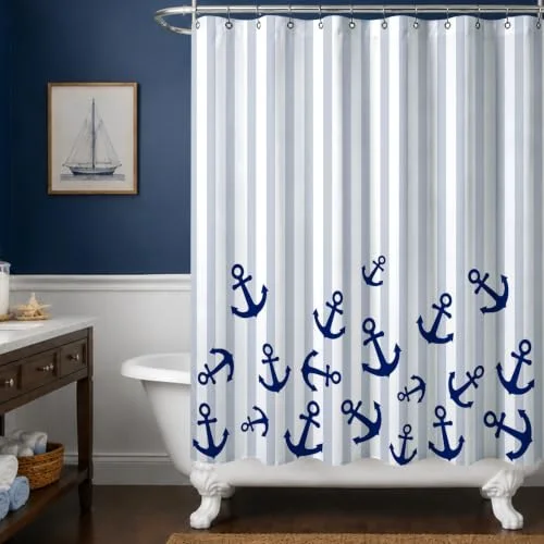 Nautical Fabric Shower Curtain, photo 2