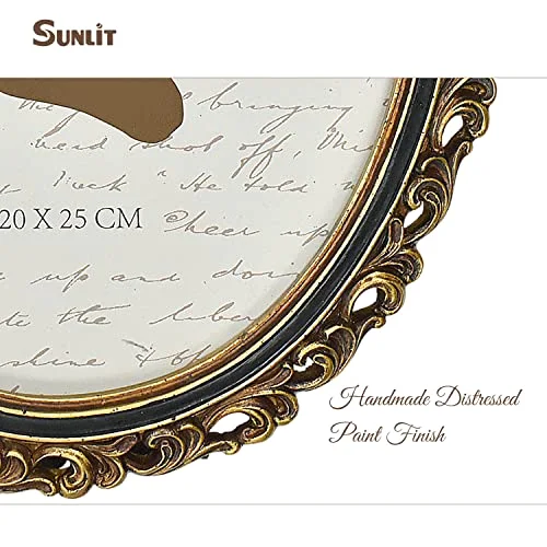 Oval Vintage Picture Frame 8x10, Gold and Black (VVPP), photo 5