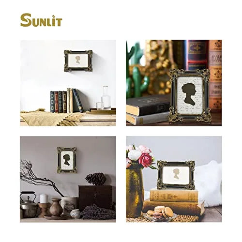 Vintage Picture Frame 4x6, Black Gold, photo 5