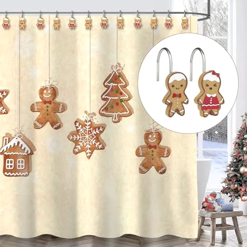 Christmas Decorative Shower Curtain Hooks, photo 4