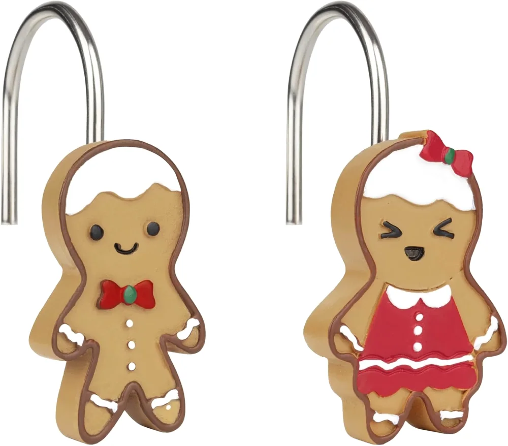 Christmas Decorative Shower Curtain Hooks