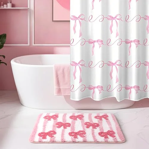 Cute Bow Bathroom Rugs, photo 3
