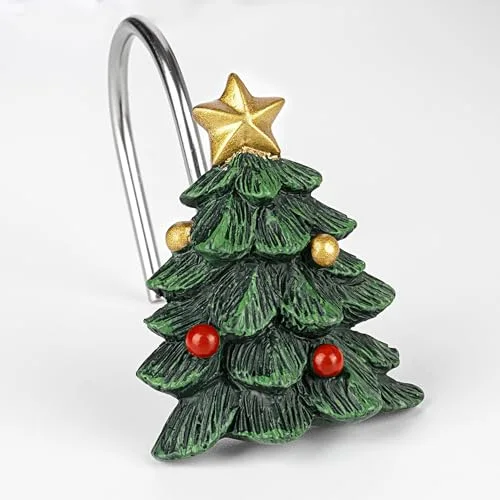 Christmas Tree Decorative Shower Curtain Hooks, photo 2