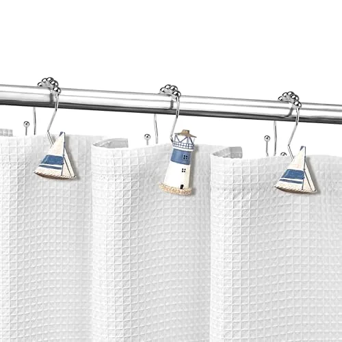 Nautical Double Shower Curtain Hooks, photo 4