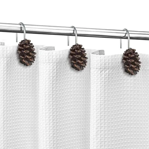 Pinecone Decorative Shower Curtain Hooks, photo 4