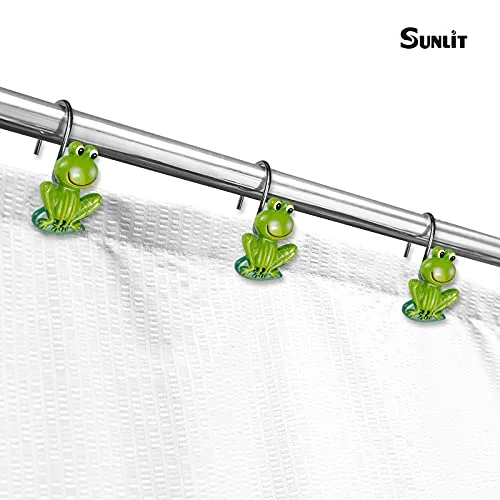 Rustic Decorative Shower Curtain Hooks, Cabin Green, photo 3
