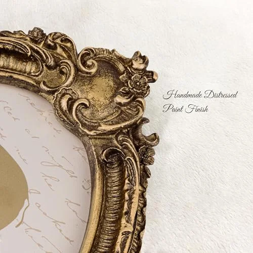 Oval Vintage Picture Frame 4x6, Bronze (89XP), photo 4