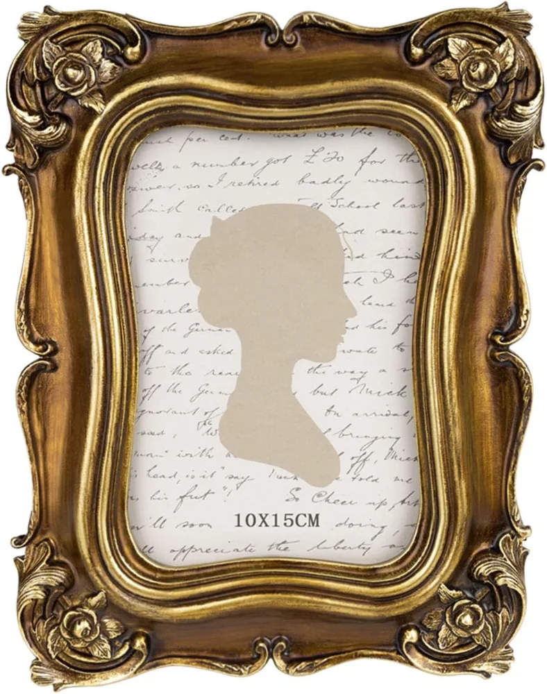 Vintage Picture Frame 4x6, Bronze (9W1R)