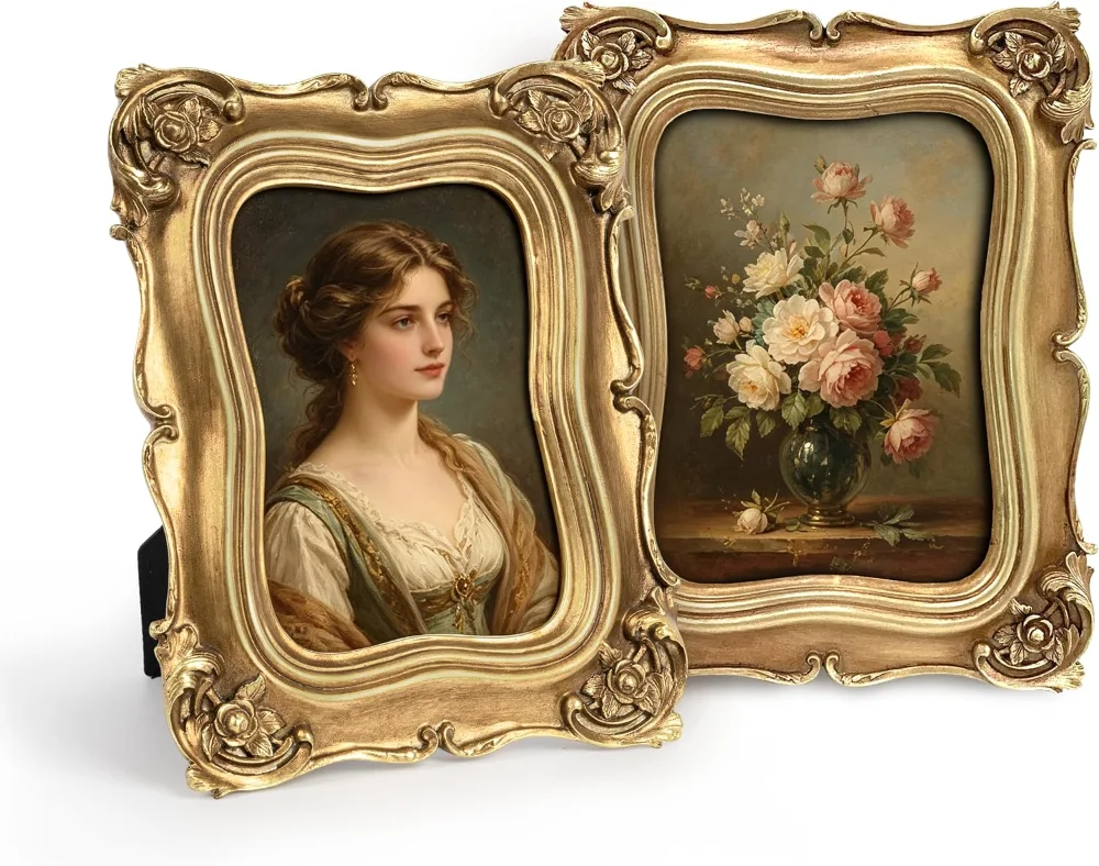 Vintage Picture Frame 5x7, set of 2