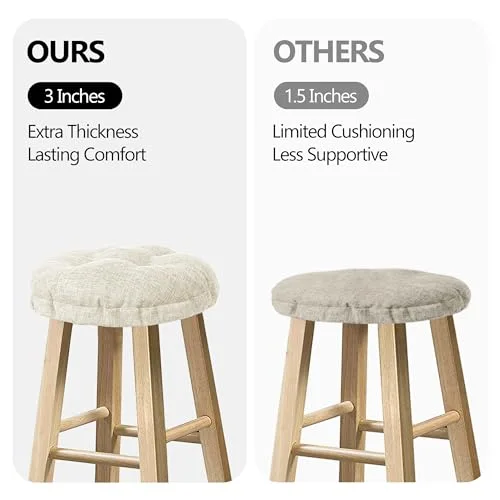 Bar Stool Covers, Beige, 12×12, photo 4