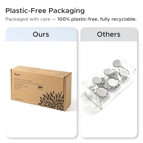 Rustic Decorative Shower Curtain Hooks, Cabin Green, photo 5