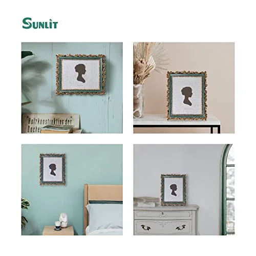 Vintage Picture Frame 8x10, Gold and Dark Green, photo 4