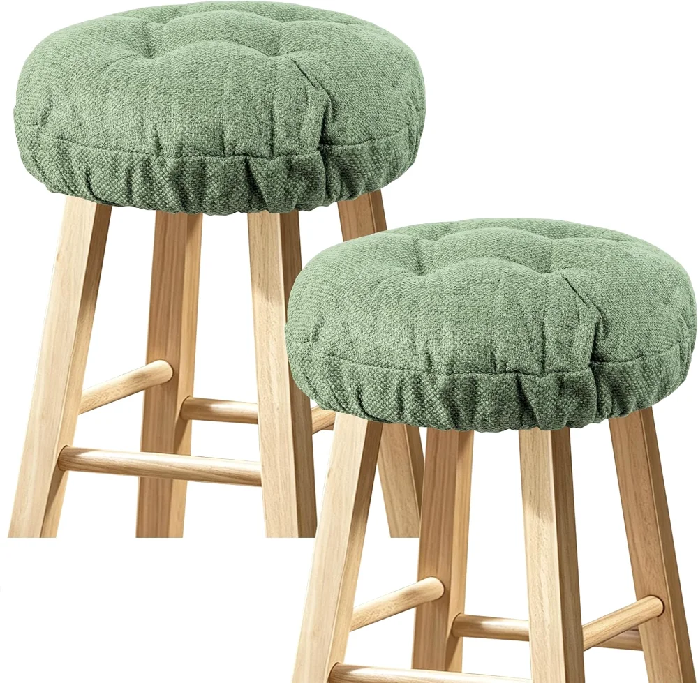 Bar Stool Covers, Sage Green, 14×14