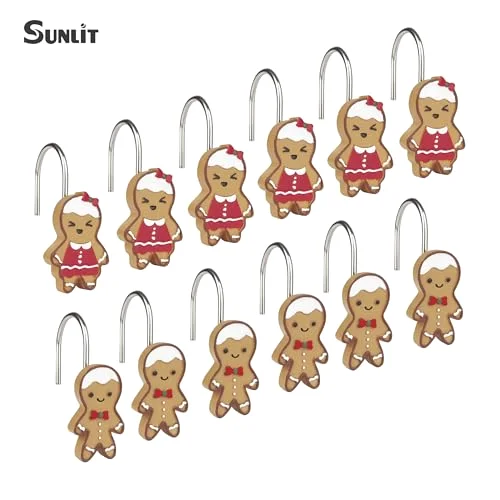 Christmas Decorative Shower Curtain Hooks, photo 2