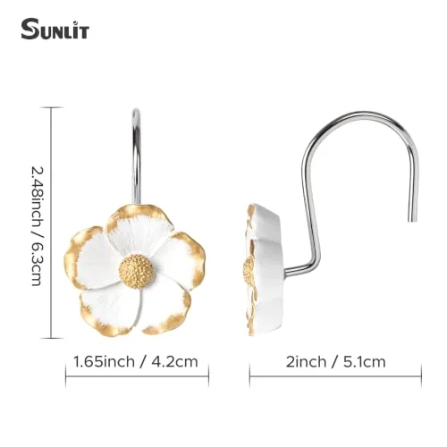 Flower Shower Curtain Hooks, photo 3