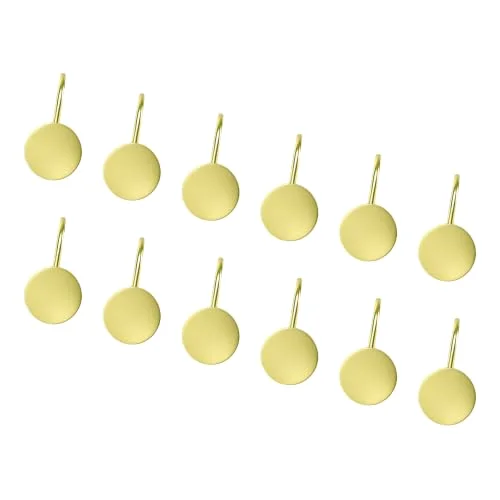 Gold Shower Curtain Hooks, Golden, photo 3