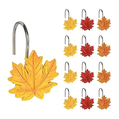 Maple Leaf Shower Curtain Hooks, photo 2