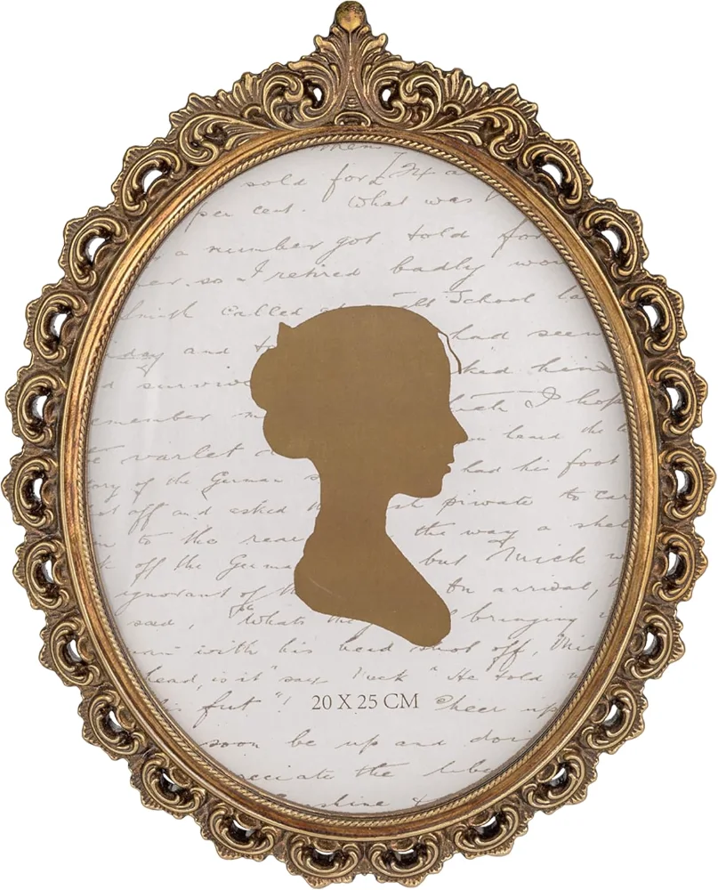 Oval Vintage Picture Frame 8x10, Bronze (5L7Q)