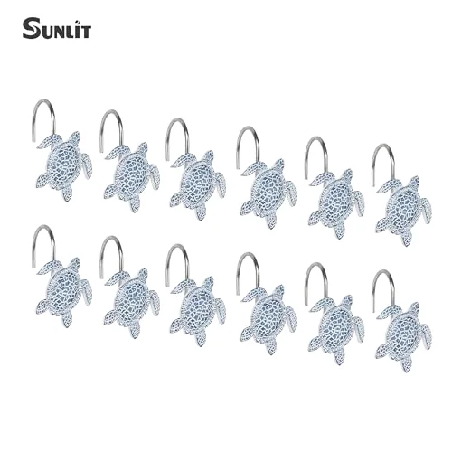 Sea Turtles Decorative Shower Curtain Hooks, photo 3