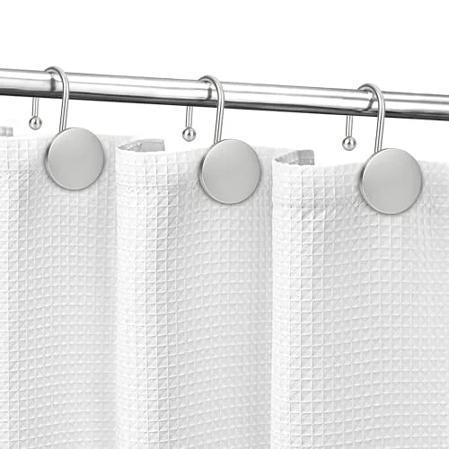 Nickel Shower Curtain Hooks, photo 4
