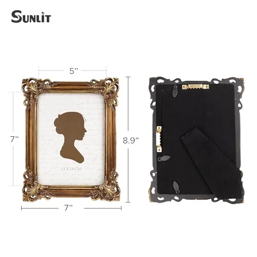 Vintage Picture Frame 5x7, Bronze (XD9L), photo 2