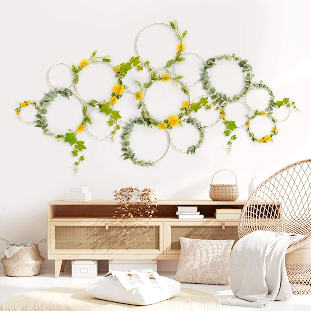 Boho Bamboo Wall Trellis DIY Set
