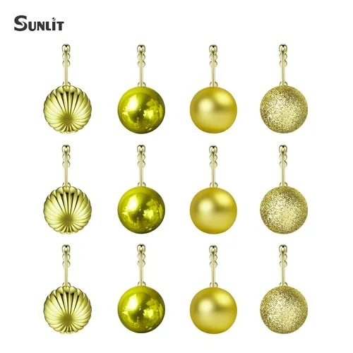 Christmas Balls Decorative Shower Curtain Hooks, photo 3
