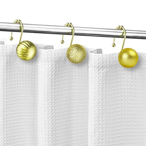 Christmas Balls Decorative Shower Curtain Hooks, photo 4