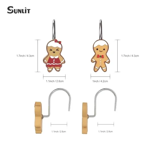 Christmas Decorative Shower Curtain Hooks, photo 5