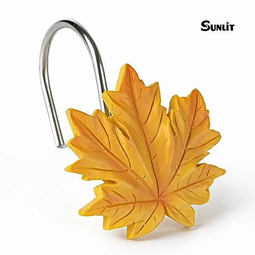 Maple Leaf Shower Curtain Hooks, photo 3