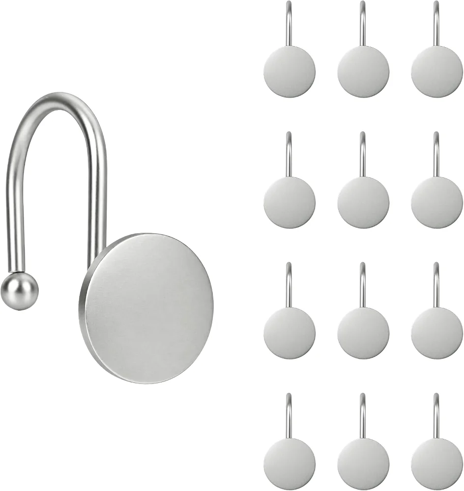 Nickel Shower Curtain Hooks