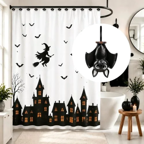 Upside Down Bat Shower Curtain Hooks, photo 5