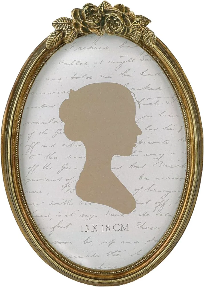 Oval Vintage Picture Frame 5x7, Bronze (4KVG)
