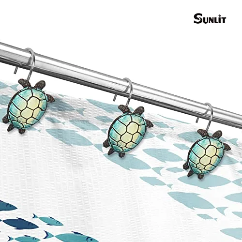 Tilt Sea Turtle Shower Curtain Hooks (85PB), photo 4
