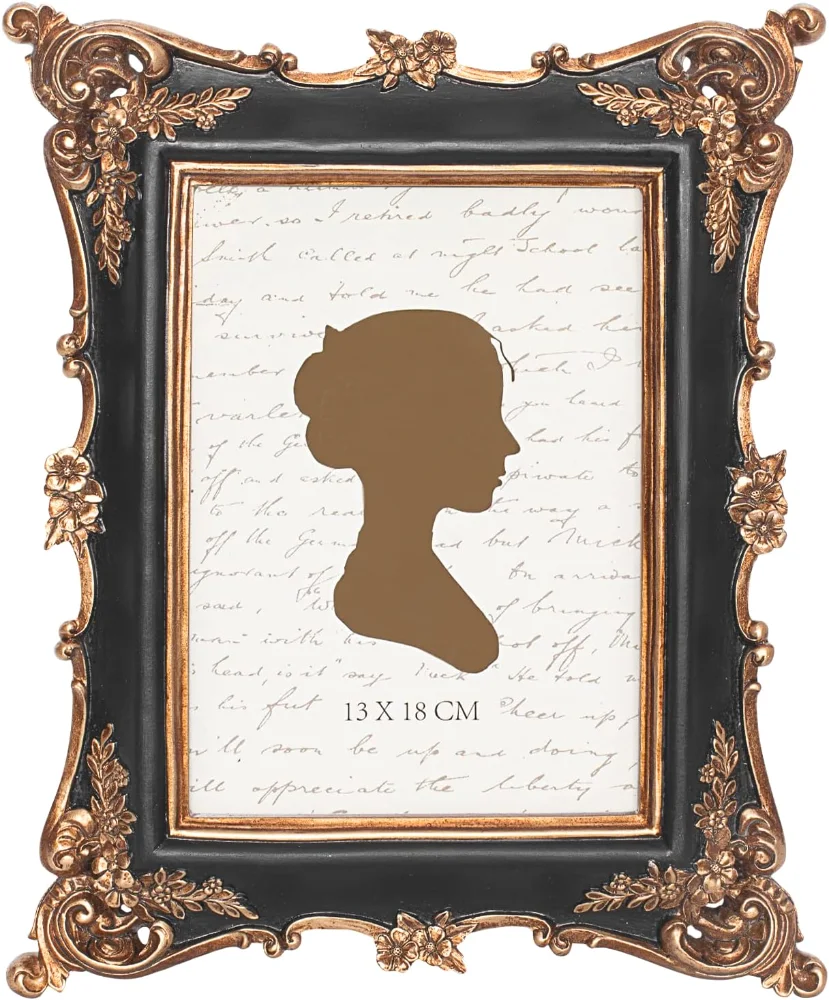 Vintage Picture Frame 5x7, Black