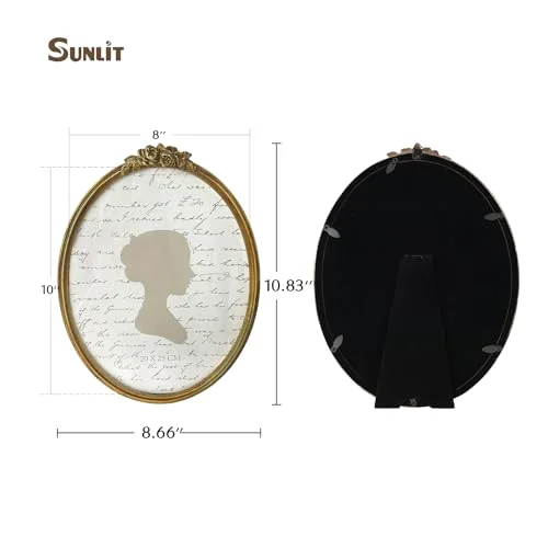 Oval Vintage Picture Frame 8x10, Bronze (FM65), photo 2
