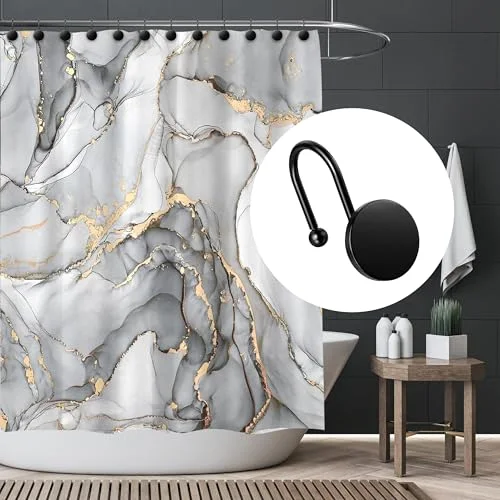 Black Shower Curtain Hooks, photo 5