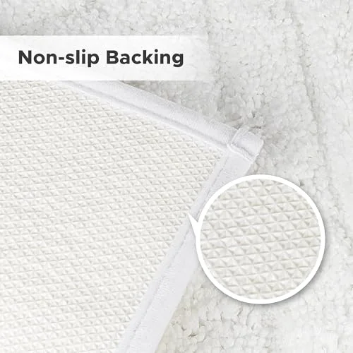 Boho Decorative Textured Bathroom Rugs Runner, White Arch, 2×5 ft, photo 5