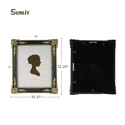 Vintage Picture Frame 8x10, Black and Gold, photo 2