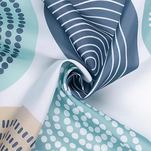 Abstract Tree Rings Woody Artistic Fabric Shower Curtain, photo 5