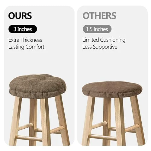 Bar Stool Covers, Brown, 12×12, photo 4