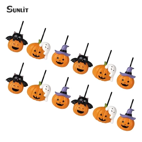 Halloween Jack-O'-Lantern Shower Curtain Hooks, photo 3