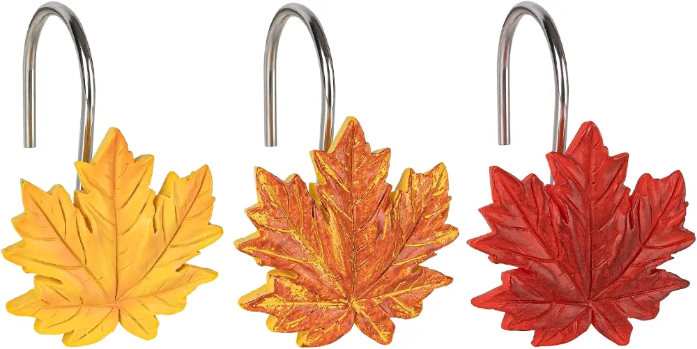 Maple Leaf Shower Curtain Hooks