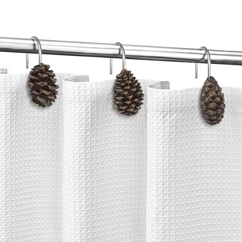 Pinecone Decorative Shower Curtain Hooks, Pinecone Family, photo 4
