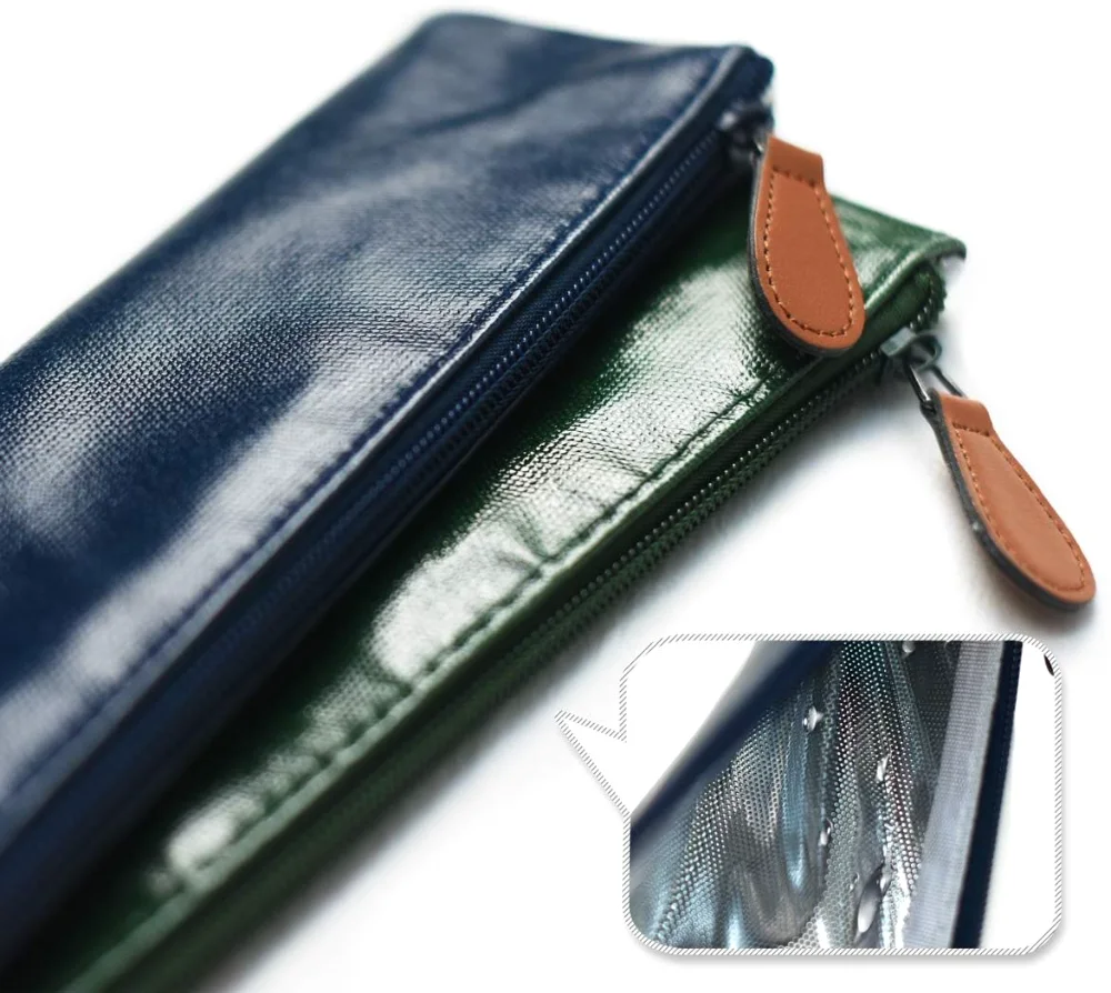 100% Waterproof Wipe Clean Hygienic Carrying Case/Pouch for Reusable Straws