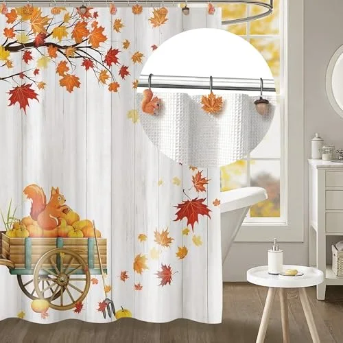 Fall Autumn Decorative Shower Curtain Hooks, Autumn Collection, photo 5