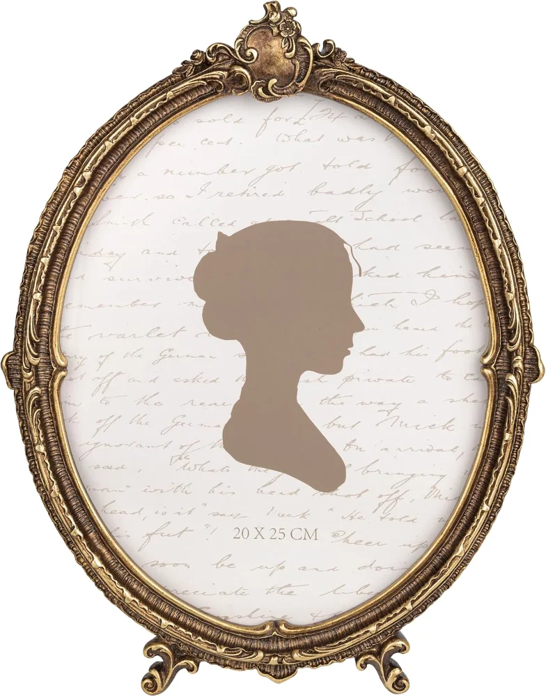 Oval Vintage Picture Frame 8x10, Bronze (37VZ)